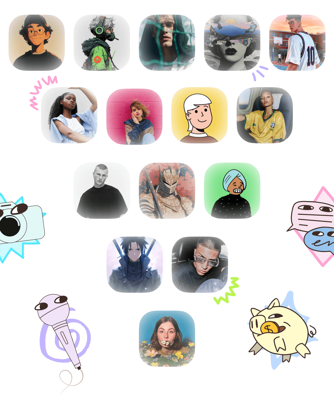 illustration of people